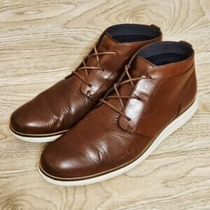 Cole Haan Leather Lace Up Chukka Boots Woodbury Mens Size 12 M Shoes